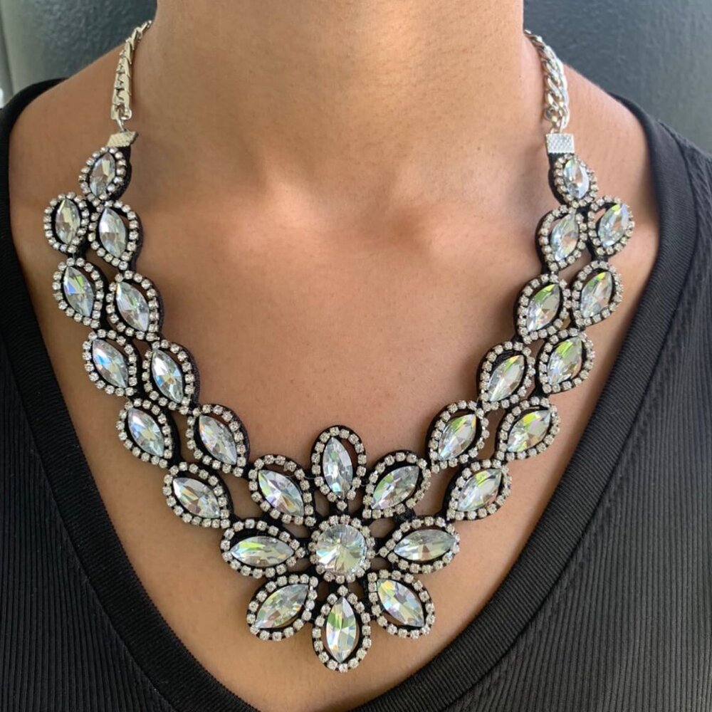 Crystal Flower Necklace